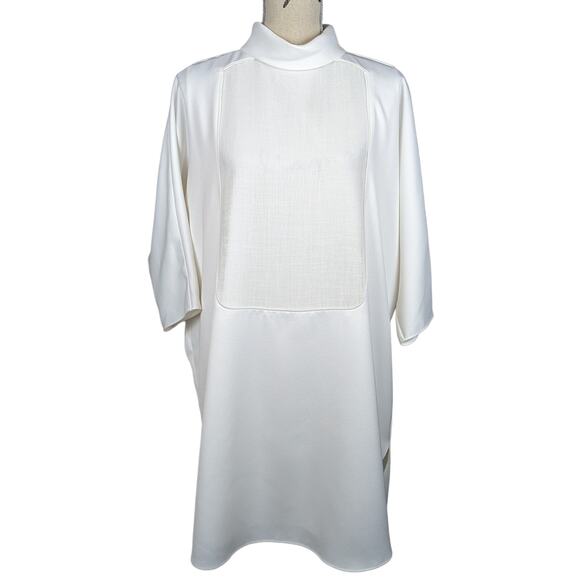 Camilla and Marc High Neck Oversized Shirt Dress White Size 6 - Picture 1 of 14